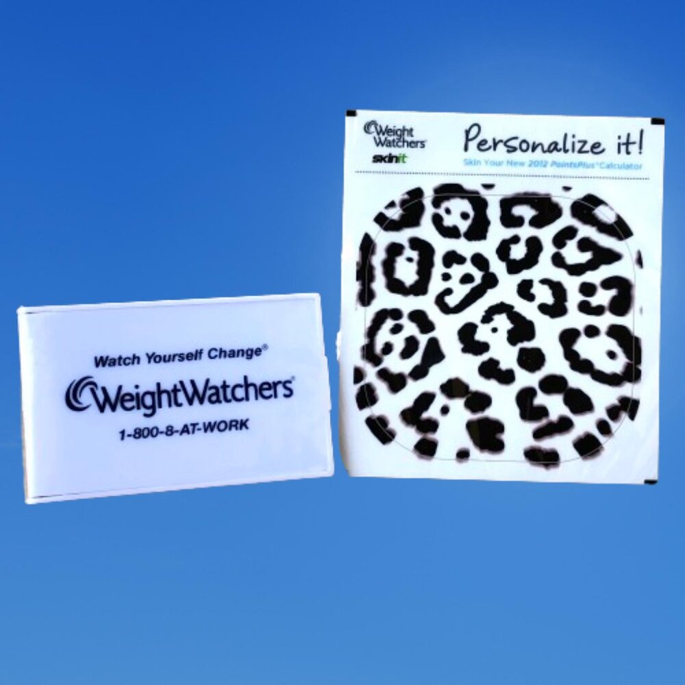 Weight Watchers Makeup Mirror Compact Folding + Animal Print SKIN IT New Sealed